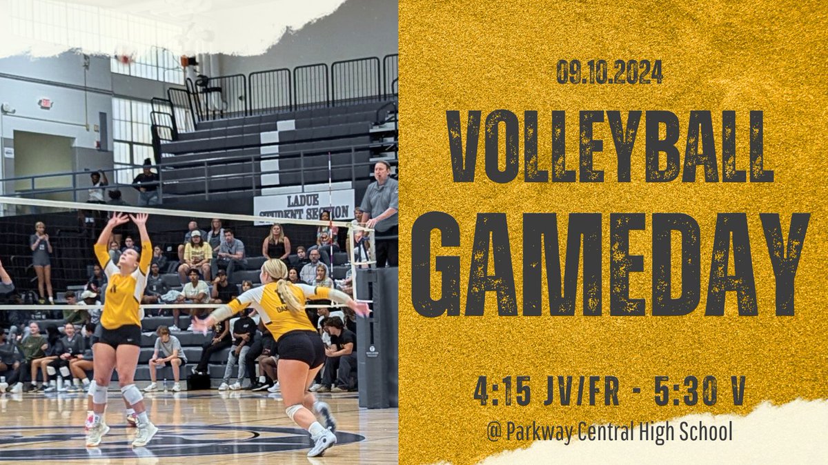 GAMEDAY!
The Tigers travel to face off with the Colts of Parkway Central! JV/Fr start off the night with first serves at 4:15.

<a href="/OHS_Tigers/">Oakville High School</a> <a href="/BCzuppon/">Becky Czuppon, OHS A.D.</a>

shorturl.at/fHwhz