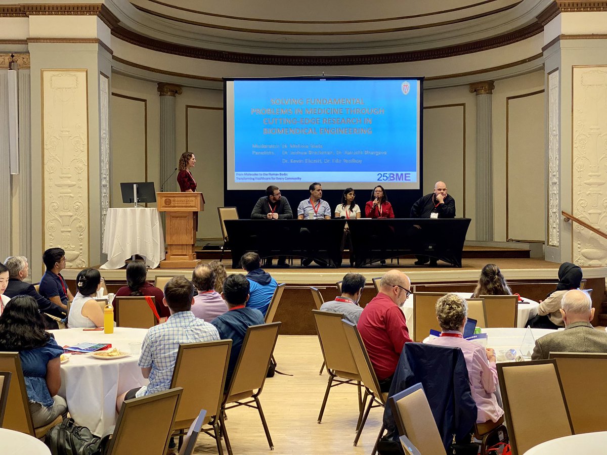 UW-Madison BME (@uwmadison_bme) on Twitter photo After a great lunch we’re hearing from a panel of BME faculty about solving fundamental problems in medicine through cutting-edge research in biomedical engineering.
<a href="/Filiz_Yesilkoy/">Filiz Yesilkoy</a> <a href="/UWMadisonLOCI/">UW LOCI (Eliceiri lab)</a> <a href="/AviadHai/">Hai Lab, UW-Madison BME</a> <a href="/melissa_skala/">Melissa Skala</a>
#UWBME25 After a great lunch we’re hearing from a panel of BME faculty about solving fundamental problems in medicine through cutting-edge research in biomedical engineering.
<a href="/Filiz_Yesilkoy/">Filiz Yesilkoy</a> <a href="/UWMadisonLOCI/">UW LOCI (Eliceiri lab)</a> <a href="/AviadHai/">Hai Lab, UW-Madison BME</a> <a href="/melissa_skala/">Melissa Skala</a>
#UWBME25