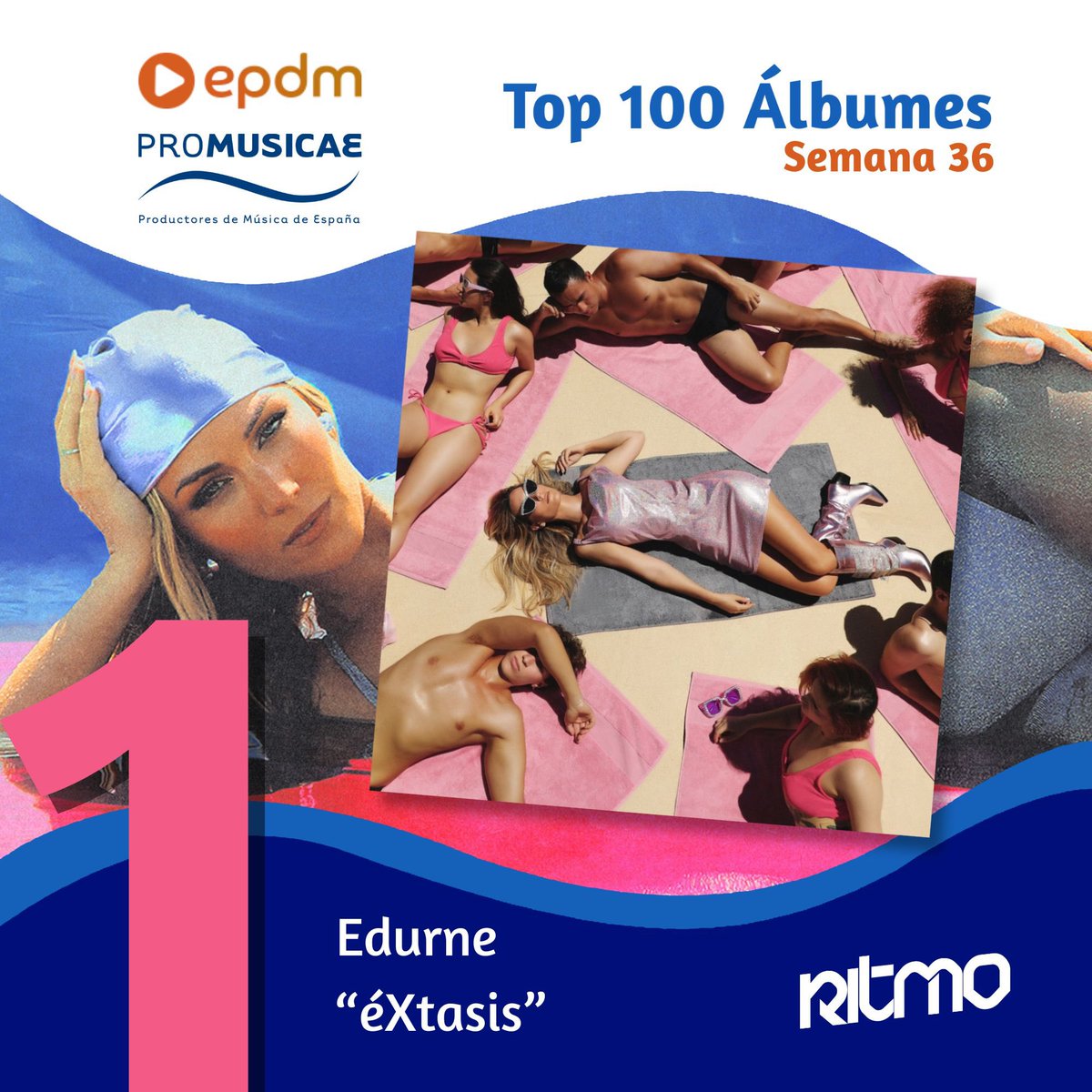 conRITMOes's tweet image. 📊 ¡Semana histórica para @Edurnity en el Top 100 Álbumes de @Promusicae_es y @portaldemusica!

🥇 #éXtasis se convierte en su primer álbum #1 tras 18 años de carrera: #HistoriaPop.

#ListaDeÉxitos #PROMUSICAE #ElPortalDeMúsica #conRITMO