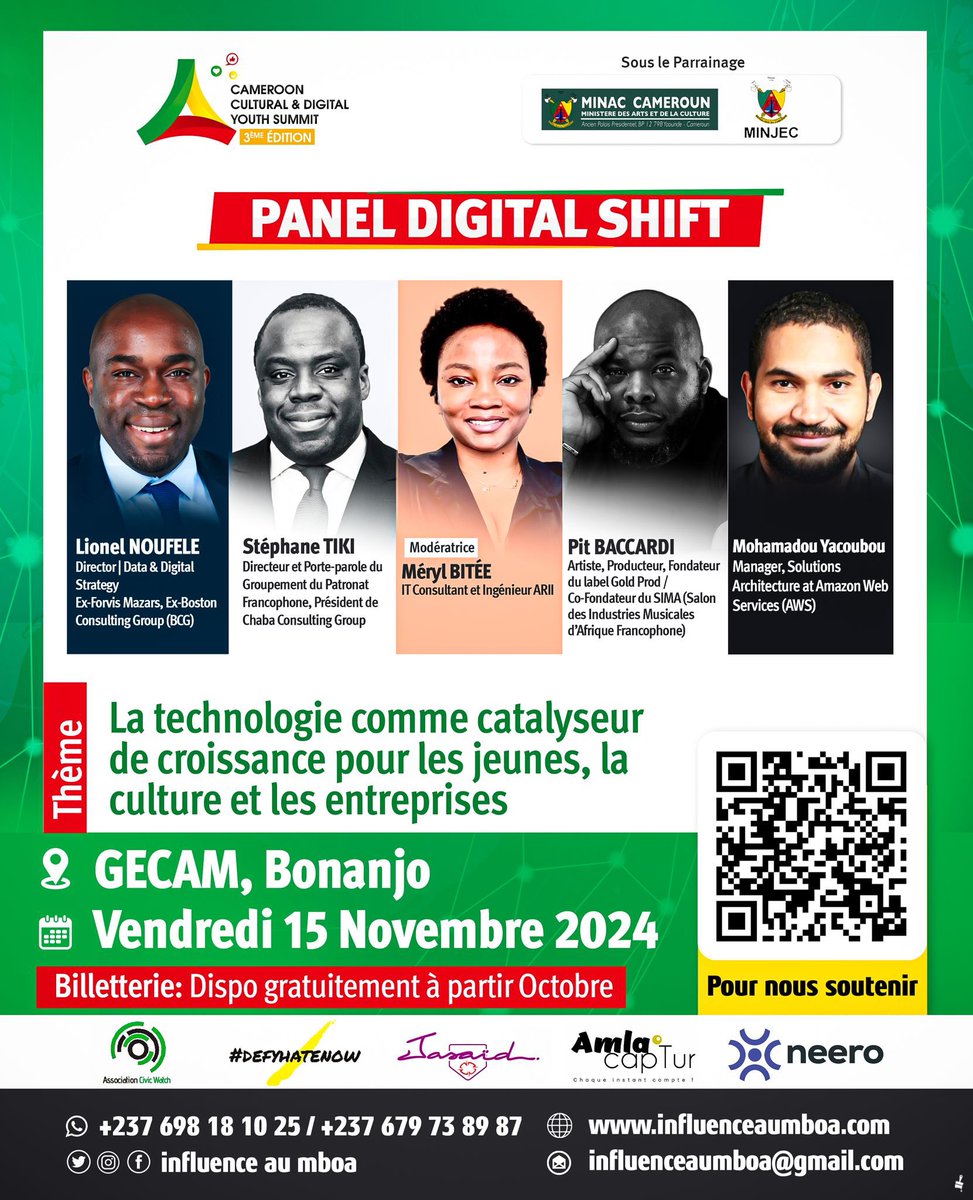 BiteeMeryl's tweet photo. 🚨🚨

⚡️ DIGITAL SHIFT – Le changement, c’est maintenant.
Dans un monde où la technologie redéfinit tout, ce panel est l’endroit où les idées deviennent des réalités. Les experts derrière les coulisses du numérique discuteront de la manière dont le digital transforme les vies, https://t.co/Gz5edqAzMd