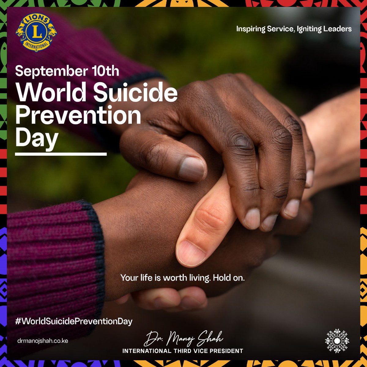 "Today, on World Suicide Prevention Day, we stand together to remind everyone that no one has to go through life’s challenges alone. It’s okay to ask for help, and it’s okay to not have it all together. Every life is precious, and every story matters.