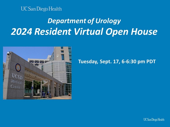 UCSD Urology (@ucsd_urology) on Twitter photo UCSD Urology Resident Virtual Open House
Tues, 9/17/2024 6-6:30p PDT
via Zoom
Register:
ucsd.zoom.us/meeting/regist…
Look for confirmation email with zoom details.
Sponsored by UC San Diego Health Dept of Urology
<a href="/YSL_MD/">Yahir Santiago-Lastra | Urology</a> <a href="/UroResidency/">UroResidency</a> UCSD Urology Resident Virtual Open House
Tues, 9/17/2024 6-6:30p PDT
via Zoom
Register:
ucsd.zoom.us/meeting/regist…
Look for confirmation email with zoom details.
Sponsored by UC San Diego Health Dept of Urology
<a href="/YSL_MD/">Yahir Santiago-Lastra | Urology</a> <a href="/UroResidency/">UroResidency</a>