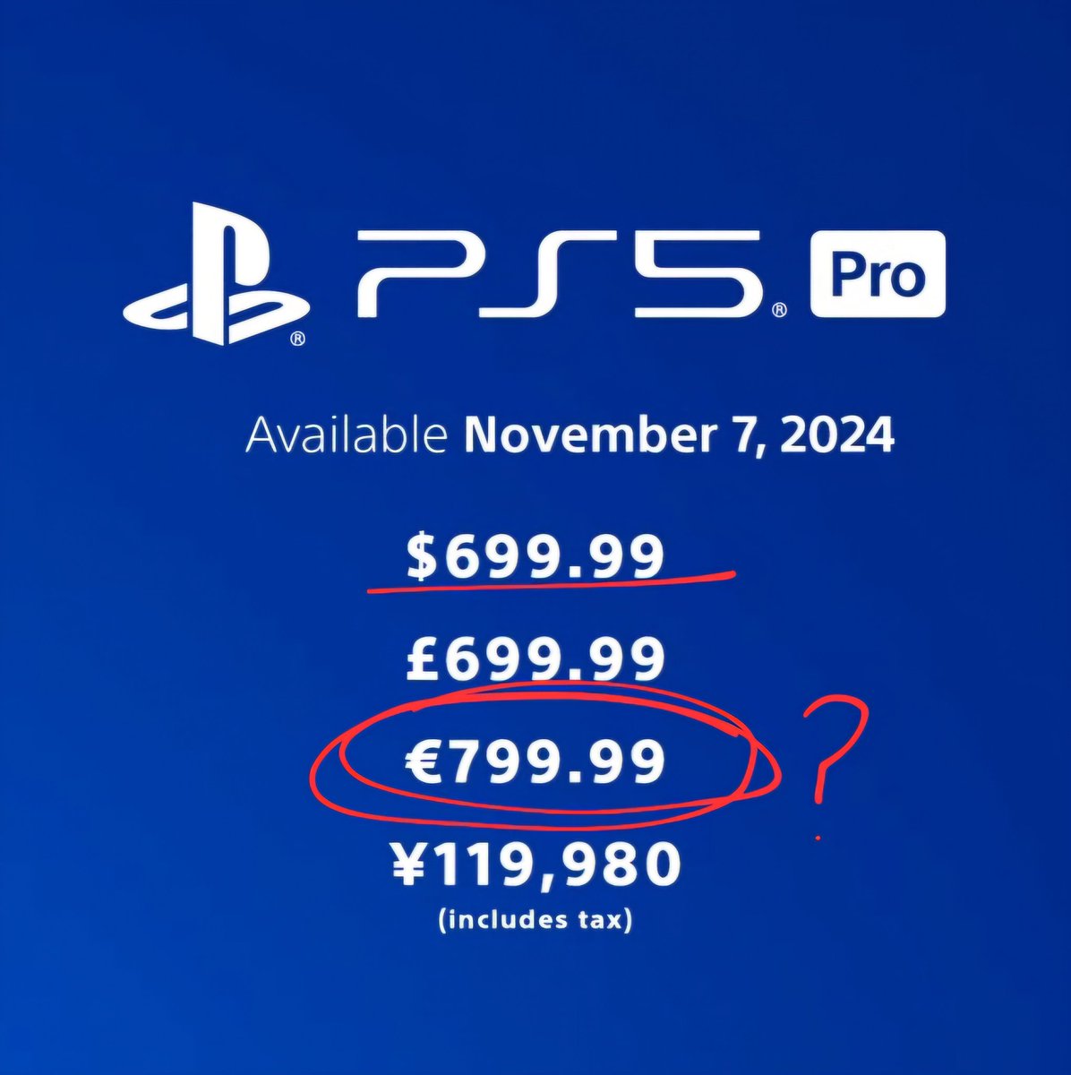 Galactinat's tweet photo. Alguien me puede explicar este cambio de divisas? Porque tampoco he leído a nadie hablar de esto y estoy flipando #PS5Pro https://t.co/ppEOZz2jY7