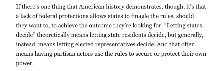 Thank you, <a href="/pbump/">Philip Bump</a>, for this insightful yet alarming <a href="/washingtonpost/">The Washington Post</a> piece on how state officials weaponize bureaucracy to impede the will of the people. #arpx washingtonpost.com/politics/2024/…