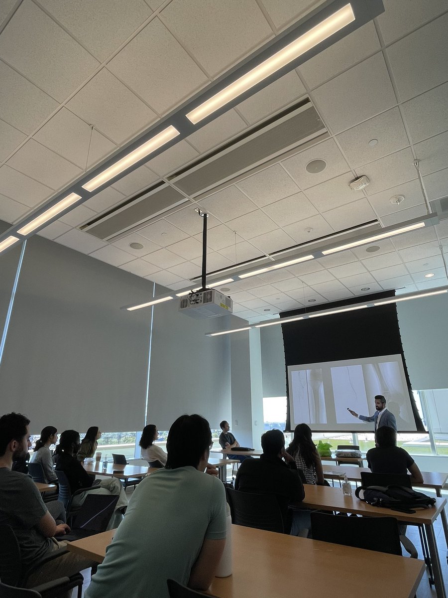 Our annual med student #PAD Lunch &amp; Learn! Dr. Michael Levin of <a href="/PennCardiology/">Penn Heart & Vascular</a> discussed emerging research on genetic predisposition to PAD &amp; <a href="/AVanceIR/">Ansar Vance, MD</a> of <a href="/Penn_IR/">PennIR</a> highlighted endo tools and notable cases! Thanks <a href="/PennMedicine/">Penn Medicine</a> student-run Vascular Surgery, Cardio, &amp; IR groups!