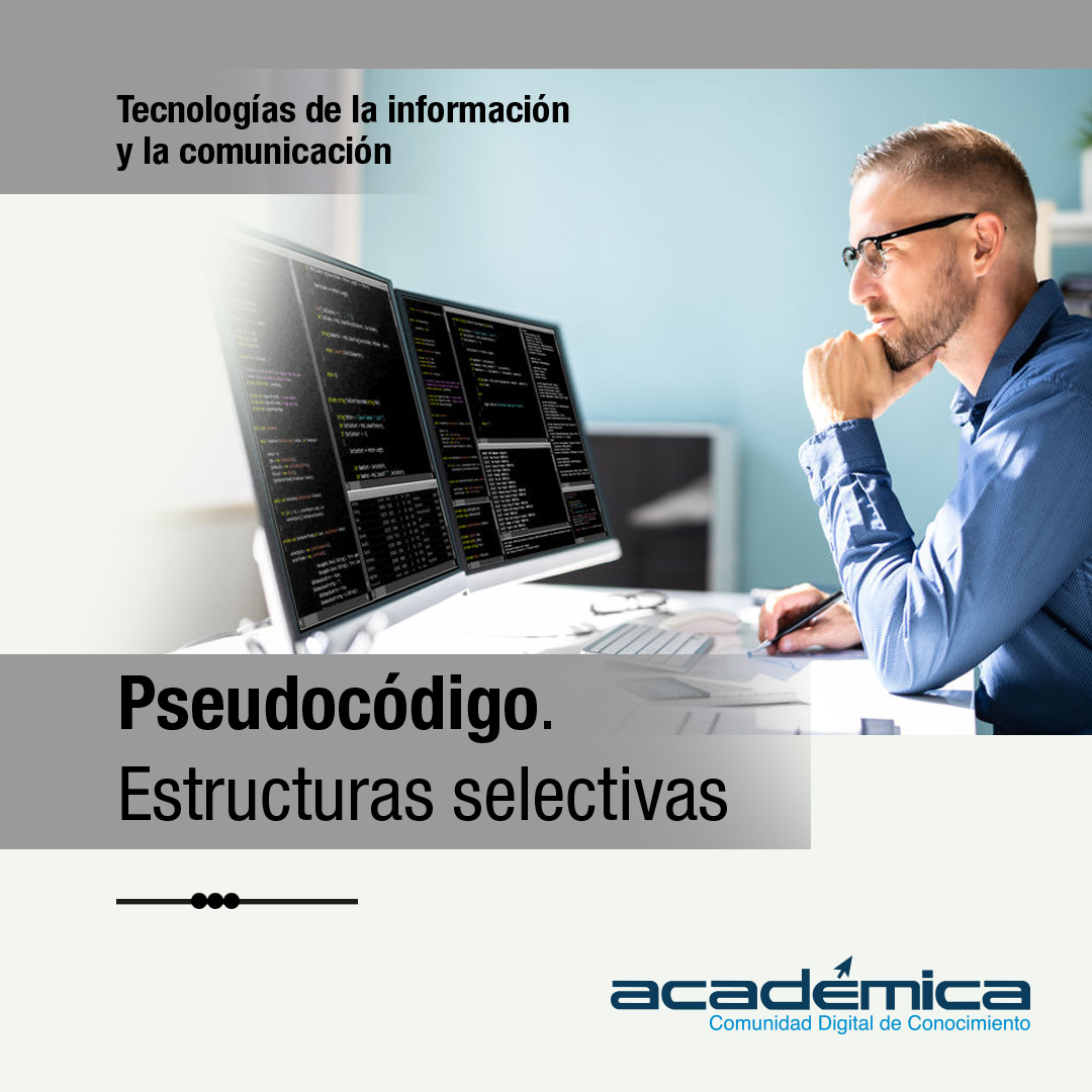 academica_mx's tweet image. El pseudocódigo es como un boceto para los programadores. Empieza a programar sin complicaciones con el curso "Pseudocódigo. Estructuras selectivas".
acortar.link/TthG5H
#Académica #CursosGratuitos #CursosOnline
#TIC #Programación #Pseudocódigo