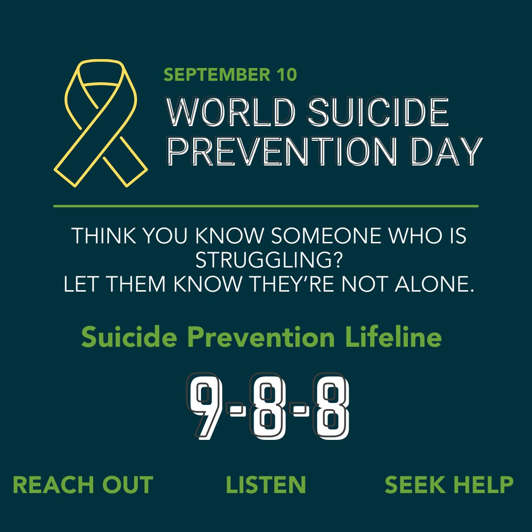 GatewayRehab's tweet photo. You are not alone. Dial 9-8-8 for help.  

#SuicidePreventionDay #YouAreNotAlone #988 #GRC #RecoveryIsPossible #HopeHasAHome #CareersThatCreateChange #RecoveryMonth https://t.co/lr1QErmdrV