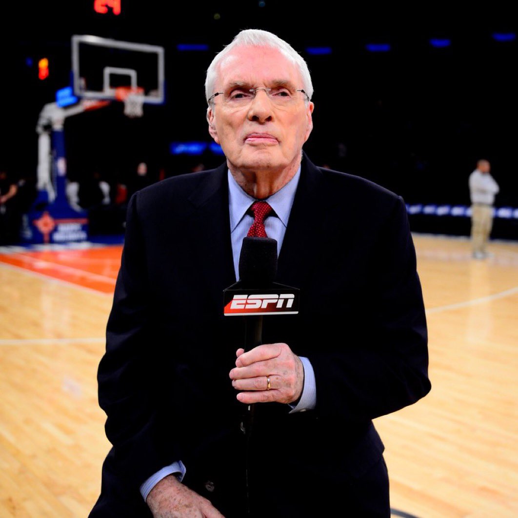 90 years old
50 seasons in the NBA
18 Finals called, a record

Hubie Brown has been named to the Sports Broadcasting Hall of Fame