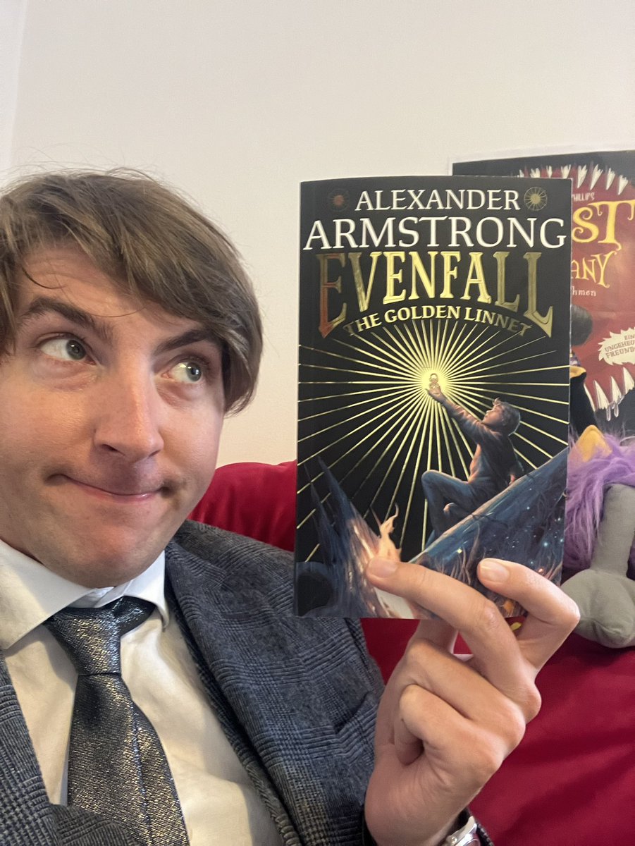 Jack Meggitt-Phillips (@meggittphillips) on Twitter photo Well this was a TREAT. Evenfall: The Golden Linnet by <a href="/XanderArmstrong/">Alexander Armstrong</a> is a globe-trotting, fast-paced, ROLLICKING adventure. And I never use the word rollicking lightly.
Hunt for this treasure in your nearest bookshop on Thursday. And prepare to meet the Order of the Evening… Well this was a TREAT. Evenfall: The Golden Linnet by <a href="/XanderArmstrong/">Alexander Armstrong</a> is a globe-trotting, fast-paced, ROLLICKING adventure. And I never use the word rollicking lightly.
Hunt for this treasure in your nearest bookshop on Thursday. And prepare to meet the Order of the Evening…