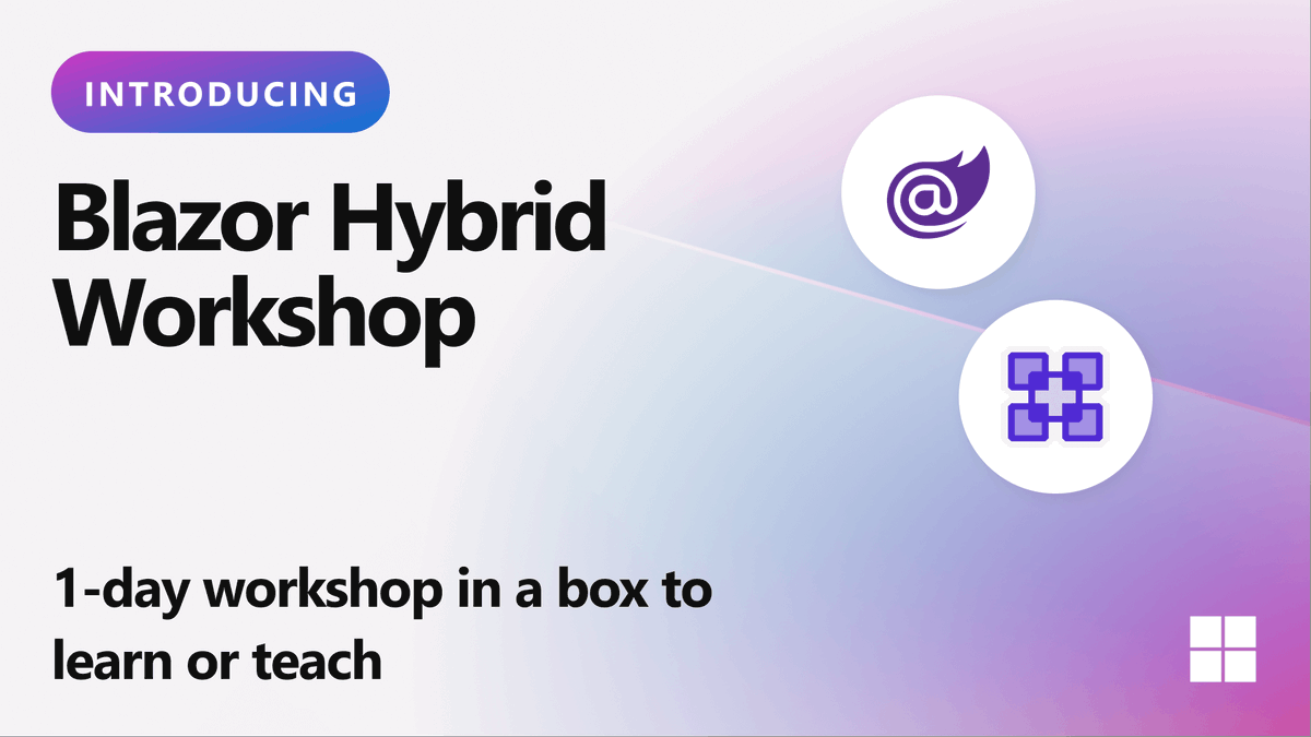 TrailheadTech's tweet image. Discover the latest hybrid development workshop with Blazor, a new technology from Microsoft that combines the power of .NET and web development. #Blazor #HybridDevelopment #NewTechnology
hubs.ly/Q02Pm_0g0