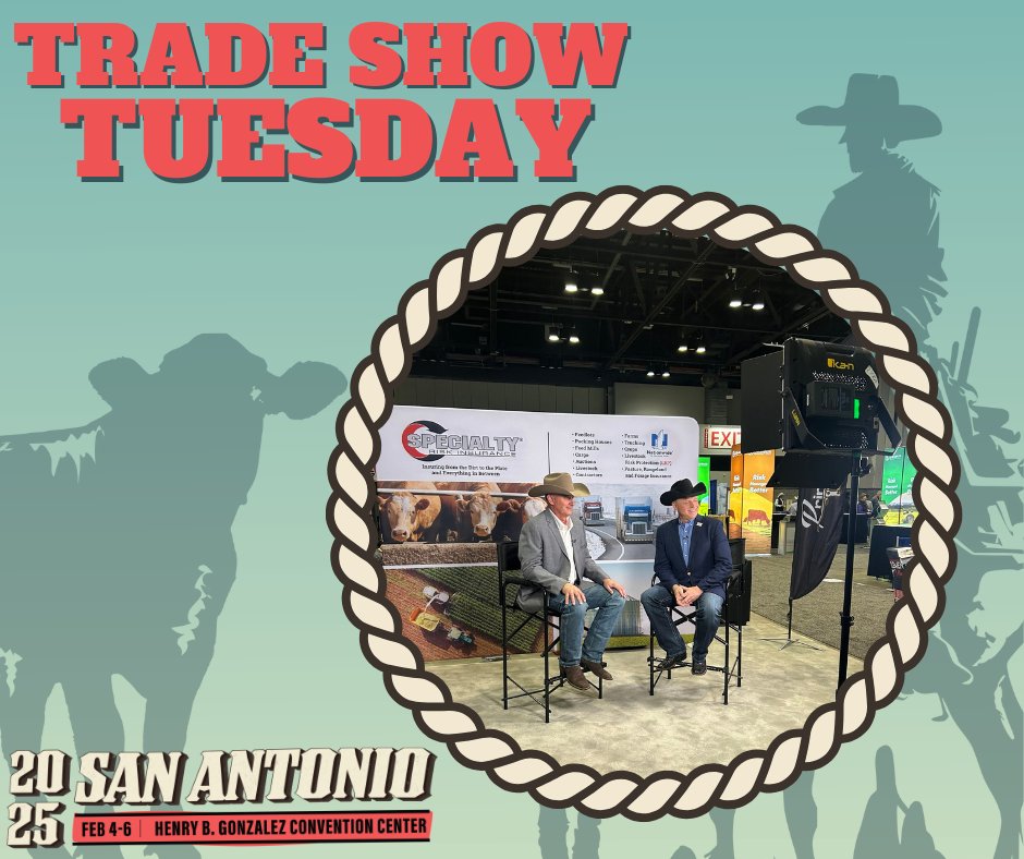 CattleCon's tweet photo. You never know what could be going on, on the trade show floor!🤠 Make sure to watch for all the interviews, educational experiences, and fun that happens!👀 We can't wait to see all y'all at #CattleCon25!🐮

Register now!
https://t.co/HH14g3A4ey https://t.co/TpQnVvKLwl