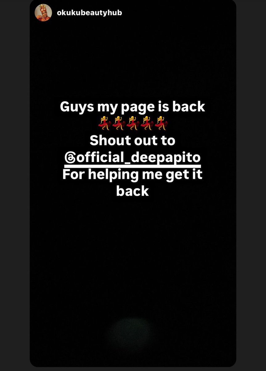 Congratulations on your account recovery @okukubeautyhub