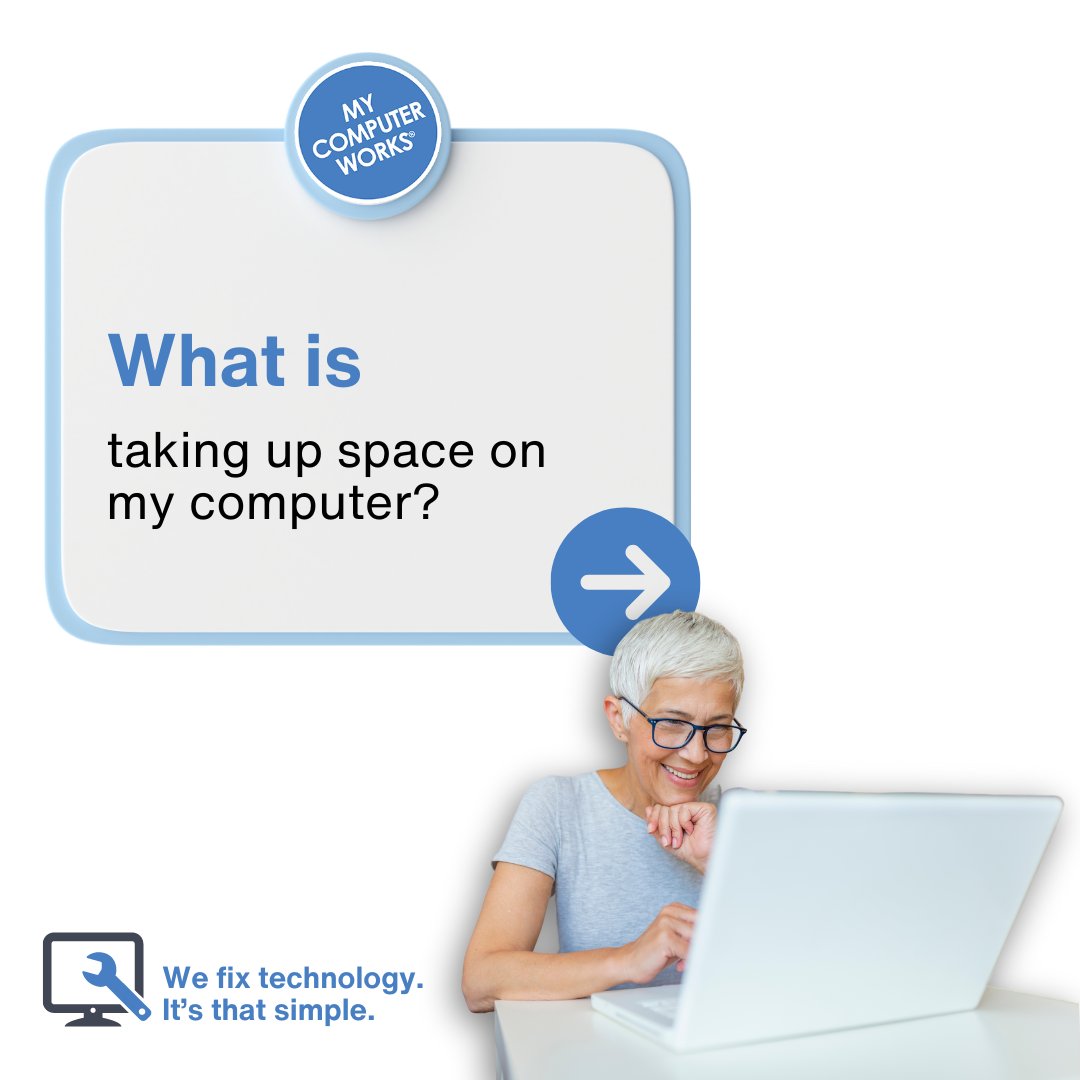 MyCompWorks's tweet image. Not all computer space hogs are essential to keep. Read our blog to understand your storage limitations and free up your space: mycomputerworks.com/find-out-what-…. Need more help? Just call My Computer Works at 866-343-4961!
#MyComputerWorks #FixMyComputer #ComputerSpace