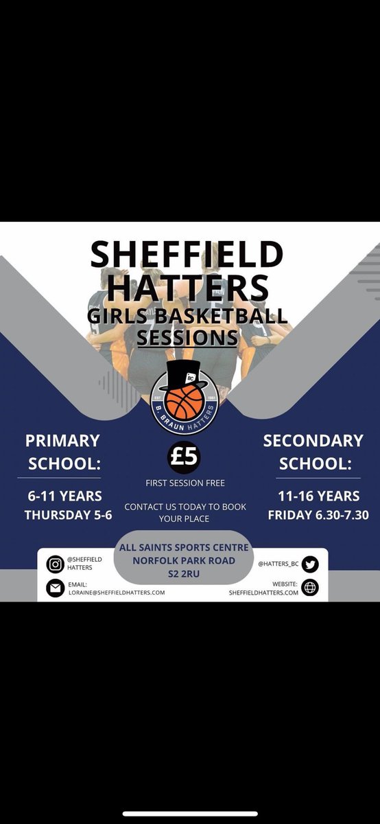 Links SSP (@linksssp) on Twitter photo <a href="/Hatters_BC/">B. Braun Sheffield Hatters</a> are looking for new girls to join their junior sections 🏀🏀 check the flyer out below and get in touch to get your first session for free 🙌🏼 <a href="/ASCHSSheffield/">All Saints</a> <a href="/Hatters_BC/">B. Braun Sheffield Hatters</a> are looking for new girls to join their junior sections 🏀🏀 check the flyer out below and get in touch to get your first session for free 🙌🏼 <a href="/ASCHSSheffield/">All Saints</a>