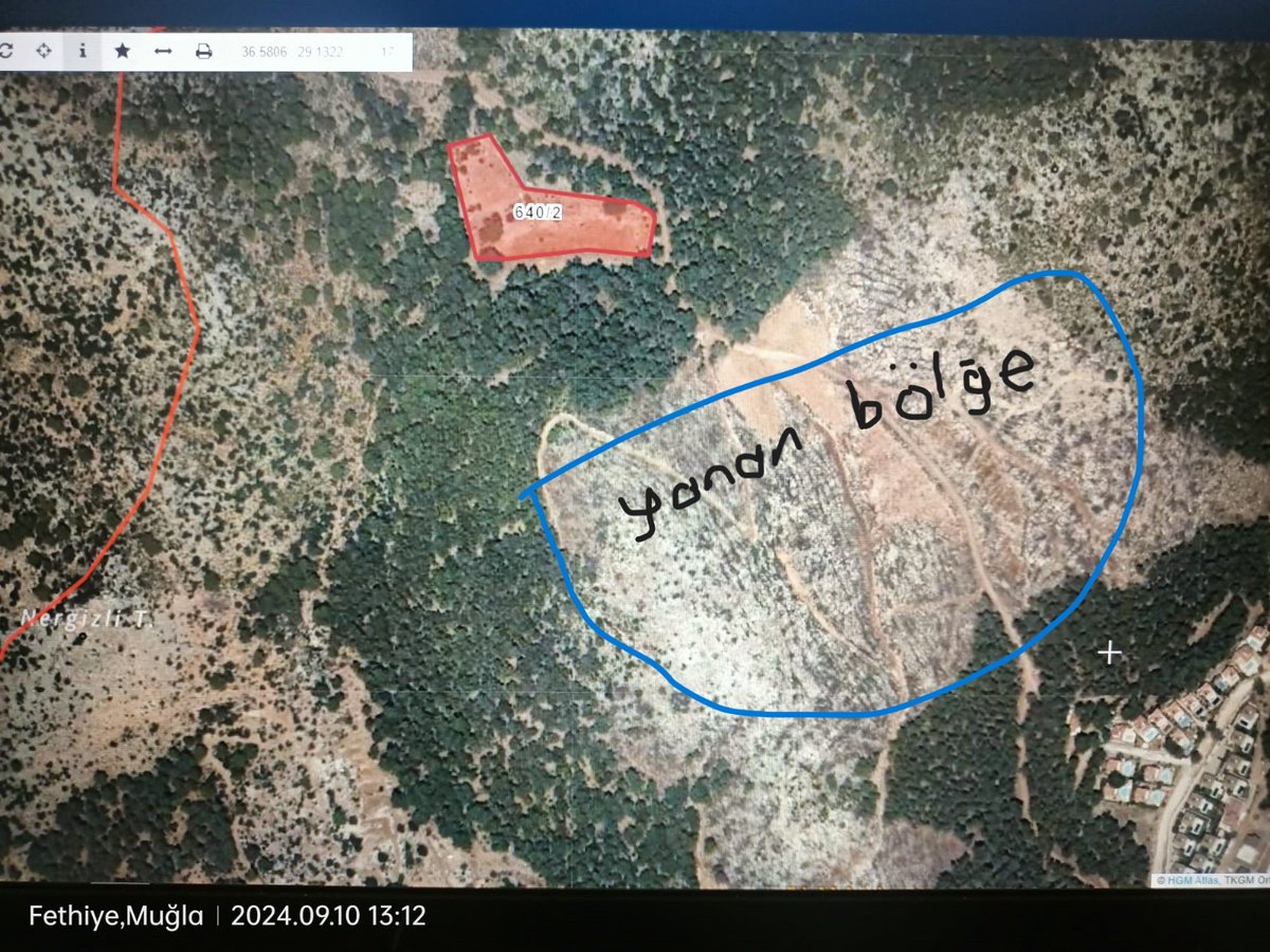 voyager4848's tweet photo. Fethiye Ovacık mah. 2 yıl önce yanan ormanlık alan içinde tarla vasfında bu ormanlık alanı Fethiye belediyesi ruhsatiyla nasıl bir kıyım yapildigina bakın Sürekli iktidarı yanan ormanlara otel yapmakla suçlayip hedef şaşırtan bu zihniyet yandaşlarına ormanlık alanları ranta açmış https://t.co/RAEkny6tL5