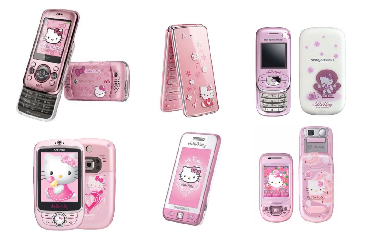 piinkimi_'s tweet photo. hello kitty phones https://t.co/M4uFCBUjie