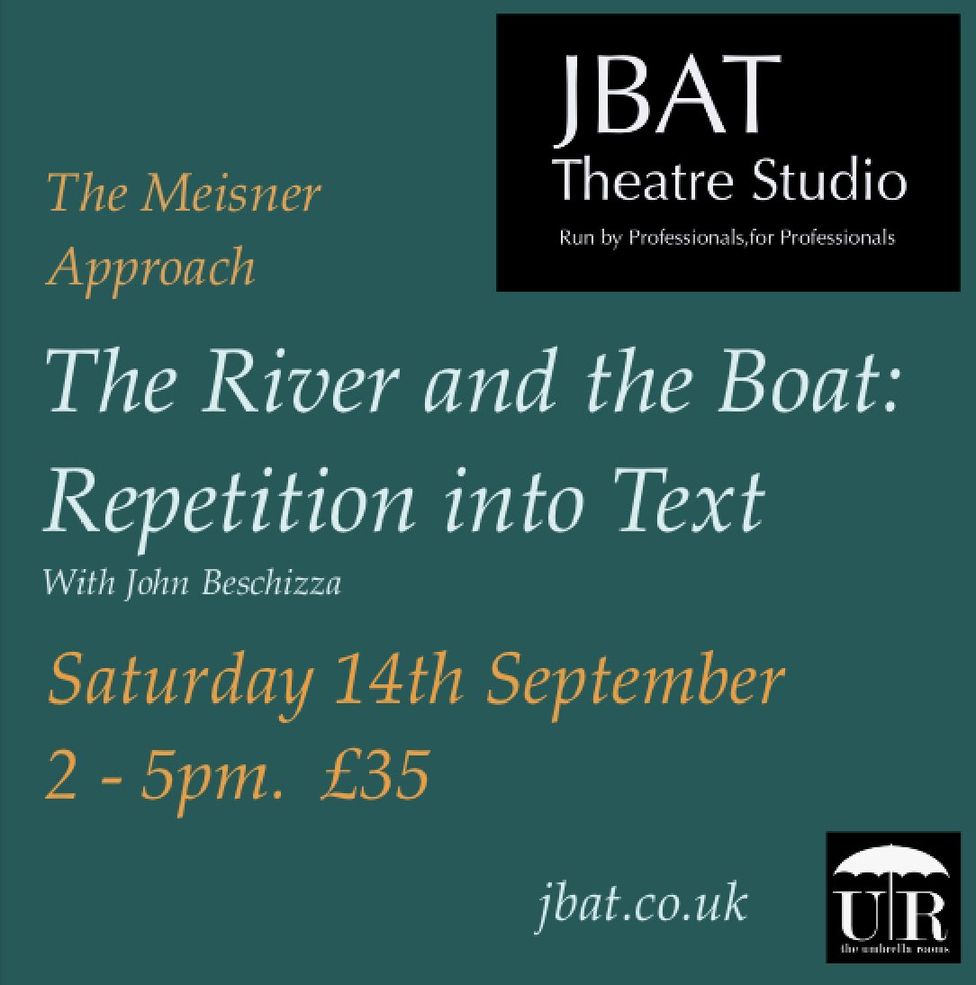In this class for those experienced with Repetition, we spontaneously introduce the written word into the flow of connected responses and impulses, discovering how the words we speak are influenced and changed by the flow of this emotional river. jbat.co.uk