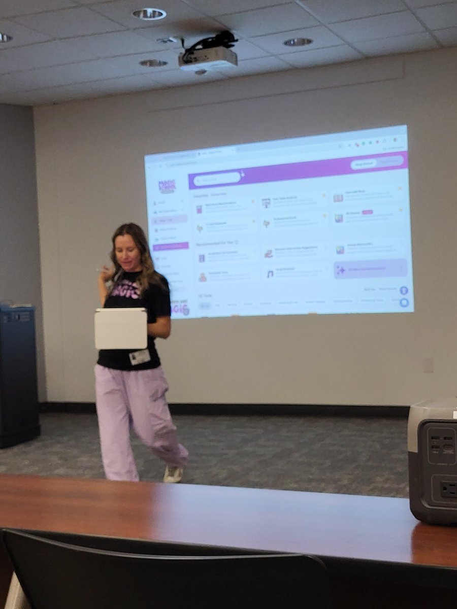 MrKevinRoper's tweet photo. Spent the day learning about the awesomeness of @magicschoolai . Sarah Seaman did an amazing job. We are ready to train @gcschools #teachersaremagic https://t.co/t6w62oACeh