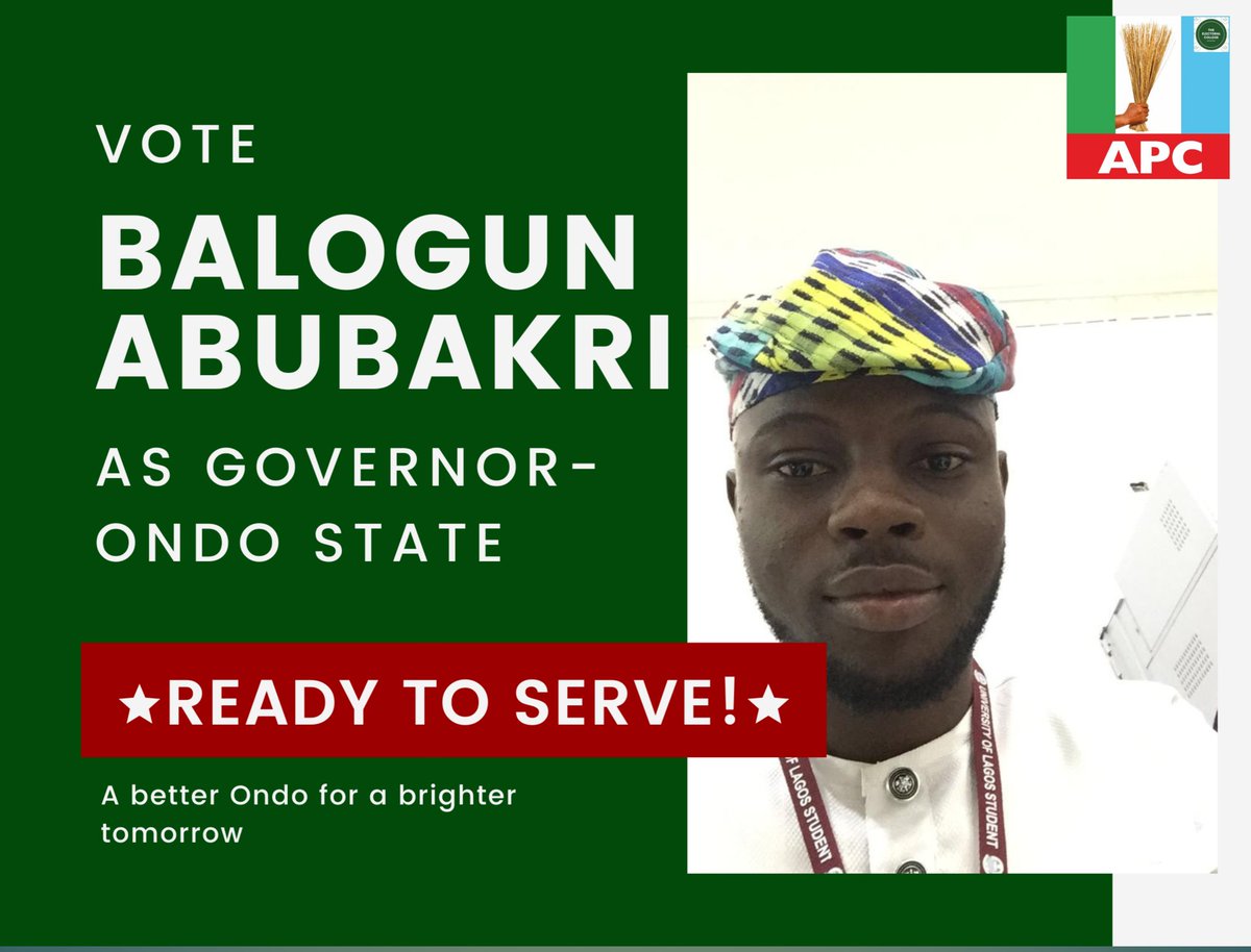 ecn_apc1's tweet photo. Balogun Abubakri Feyishola (BAF)  is not just a leader, he is a listener. He believes in the power of community and collaboration. Let's work together to build a brighter future for our state.

#Apcpseudoparty
#ondostatedecides
#Endorse
#Vote
#Canvas https://t.co/D1vPatXYuQ