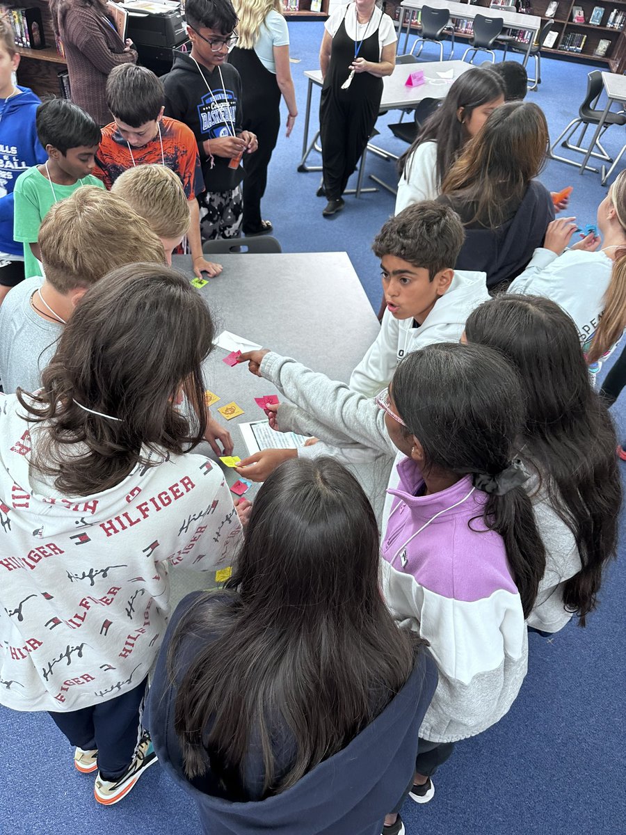 Lilllibrarian's tweet photo. @TheMsBalmes is so creative! Last week, we brought mercantilism to life in class—split into groups, students traded goods to simulate the Navigation Acts. The energy and engagement were off the charts, and the learning was unforgettable! #d73inspires #HistoryInAction #handson https://t.co/szoSbW7VDQ