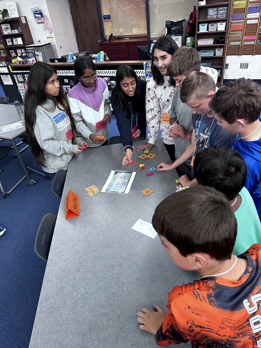 <a href="/TheMsBalmes/">Kathryn Balmes</a> is so creative! Last week, we brought mercantilism to life in class—split into groups, students traded goods to simulate the Navigation Acts. The energy and engagement were off the charts, and the learning was unforgettable! #d73inspires #HistoryInAction #handson
