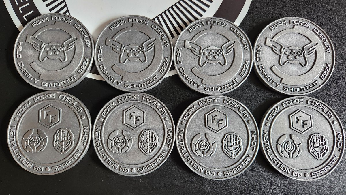 Last calls for Sign Ups to the Extra Life Charity Halo 4v4 Tournament. All participants get a participation prize and winning teams get loads of cool prizes plus these metal 3D printed commemorative coins, and all to raise money for Edmonton Children's Hospital! Sign up closes