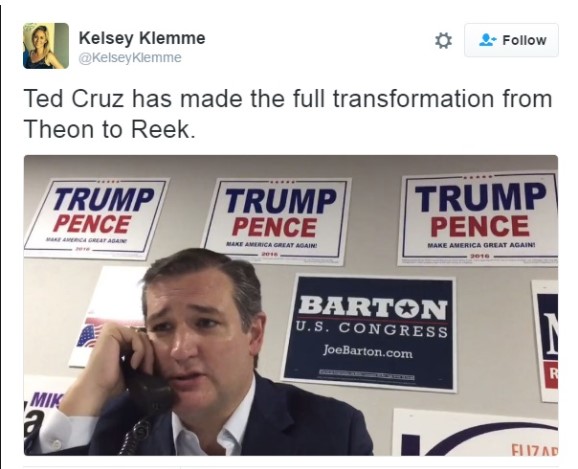 cubeslave's tweet photo. @DougWahl1 I believe Ted Cruz should sue to get his much needed facial hair back. https://t.co/FlUQvpmOzR