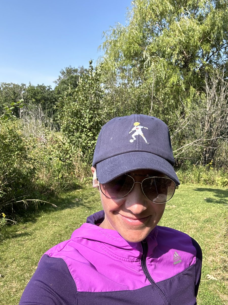 Listening to <a href="/SOTUWithAlexi/">Alexi Lalas' State of the Union Podcast</a> … <a href="/AlexiLalas/">Alexi Lalas</a> <a href="/StatManMosse/">David Mosse</a> &amp; <a href="/stuholden/">Stu Holden</a> naming their Mount Rushmore of Women’s Soccer … &amp; I just happen to have my <a href="/MichelleAkers10/">Michelle Akers</a> hat on #legend <a href="/USWNT/">U.S. Women's National Soccer Team</a> <a href="/talismancaps/">Talisman & Co.</a> 💪🏼⚽️