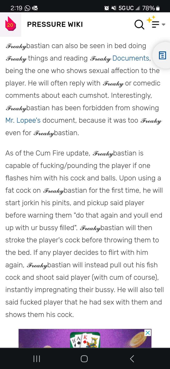 UrbanshadeRblx's tweet image. Just a friendly reminder to not use the fandom wiki, as it has essentially turned into no-mans-land. Use urbanshade.org instead.

Really concerning that its the top link if you search “Pressure wiki”, as thats 100% what most kids will click