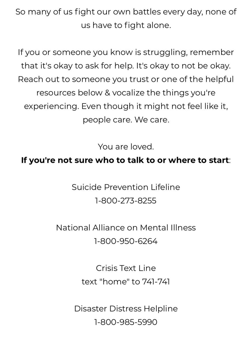 It's okay to not be okay! 

Vol twitter is for shits and giggles, but we are all happy to talk if you are struggling. 

Reach out. Don't ever suffer in silence.