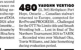 FiveMarksPod's tweet image. More names on the #PWI500 @VaughnVertigo, @RenzoRose_it being added is massively earned and former @OTT_wrestling Champion @trentseven 

I know it's their "Wrestling Ratings" section but still to have @TheSemTweets and @santospro96 named made me smile