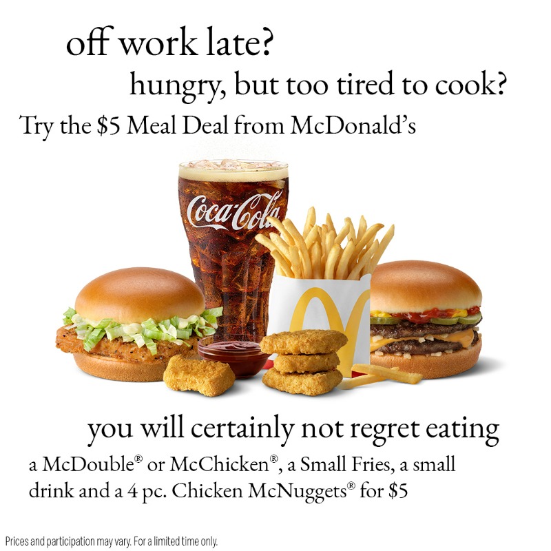 McDonalds's tweet photo. and it’s only here for a limited time