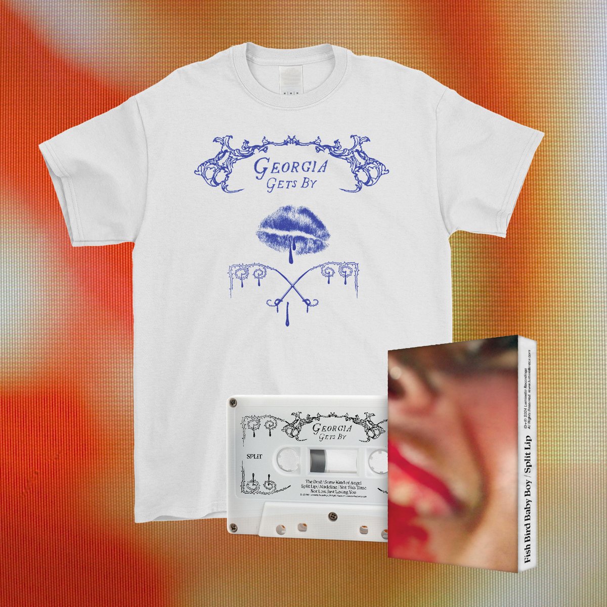 🦋☠️🦋TYSM to anyone and everyone who has given the EP a listen 🦋☠️🦋 I have some new merch to go with it, designed by Lena Hinds 💘💘💘 (the cassette also has Fish Bird Baby Boy on it) 😘 Limited quantities so get in there. 
georgiagetsby.com/#store
