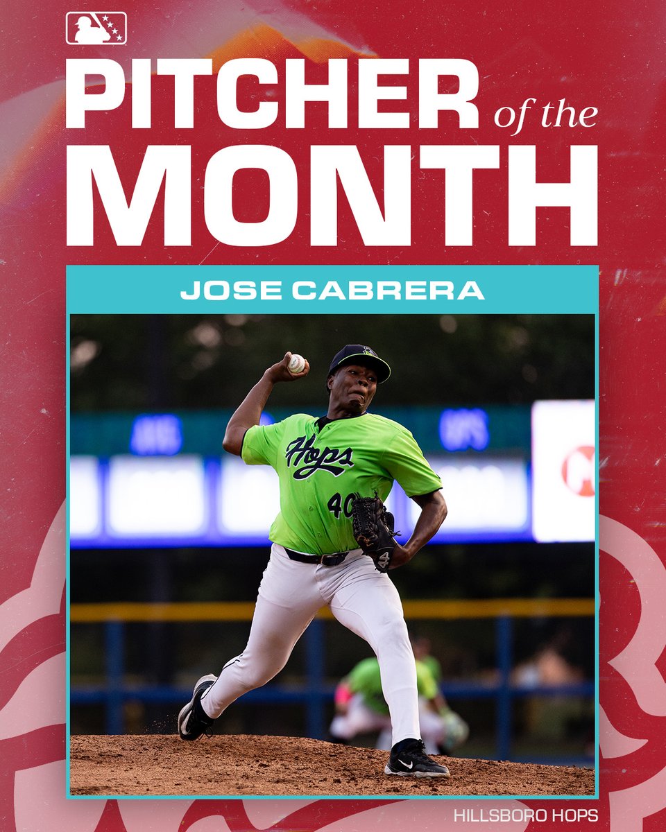 Congratulations to Druw Jones and Jose Cabrera on being named the #Dbacks' Minor League Player and Pitcher of the Month for August!