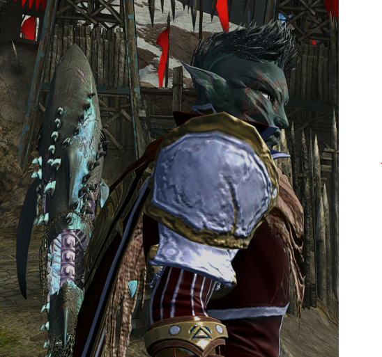 demeth_vlk's tweet photo. @GuildWars2 The Rot Stalker Armor pieces that released in the Wizard's Vault look very very low resolution, is it a bug? https://t.co/Lyw40oUFSG