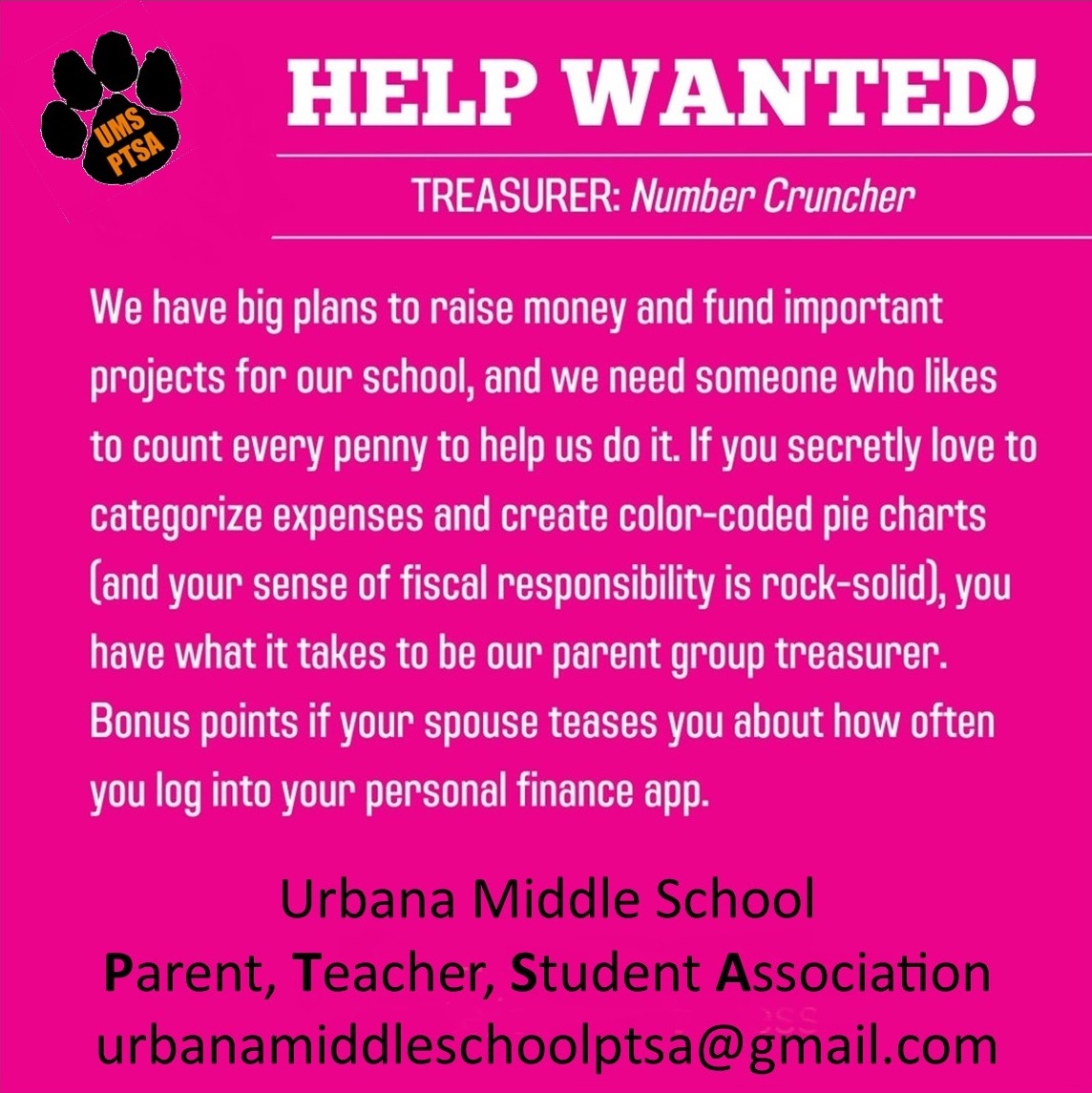 ums_ptsa's tweet photo. Attention all @Urbana116  @UrbanaMiddle116 tiger community: officers Needed - please join us today!!!
https://t.co/61MXaN0Gac https://t.co/1Kvep6Osku