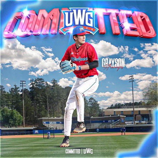 Grayson Stroumpis (@grayson_stroump) on Twitter photo I’m excited to announce my commitment to play Division 1 baseball at the University of West Georgia! I’d like to thank all my coaches, family, and teammates who have helped me along the way. Go wolves!! 🐺🐺
<a href="/coachniedbal/">Bryan Niedbalski</a> <a href="/JeffreySmith03/">Jeffrey Smith</a> I’m excited to announce my commitment to play Division 1 baseball at the University of West Georgia! I’d like to thank all my coaches, family, and teammates who have helped me along the way. Go wolves!! 🐺🐺
<a href="/coachniedbal/">Bryan Niedbalski</a> <a href="/JeffreySmith03/">Jeffrey Smith</a>