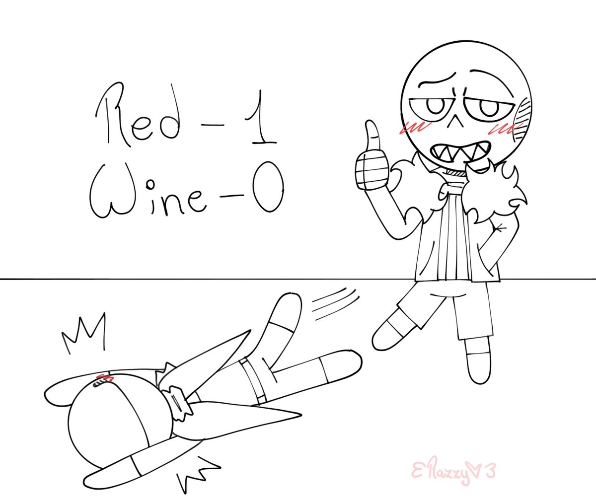 RazzyArts_'s tweet photo. No estoy soportando (Sabíamos que perdería)

#sanspolls #winesweep #fellsweep #WINESWEEP #FELLSWEEP https://t.co/q2cfHvJLKi