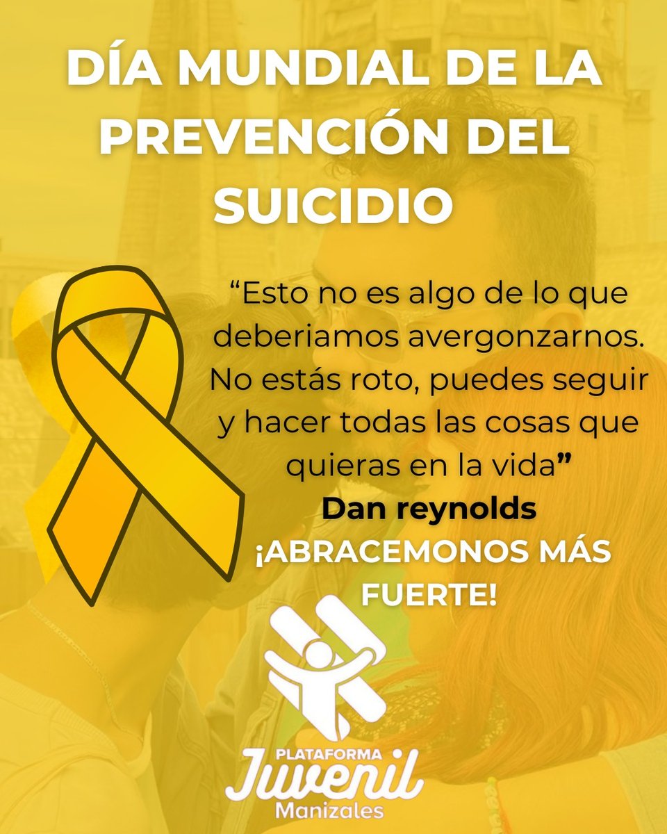 Que tú privilegio no nuble tu empatía, Juntos es más fácil sobrellevar las situaciones de la vida.

#DiaMundialPrevencionSuicidio #JuntosSomosMasFuertes