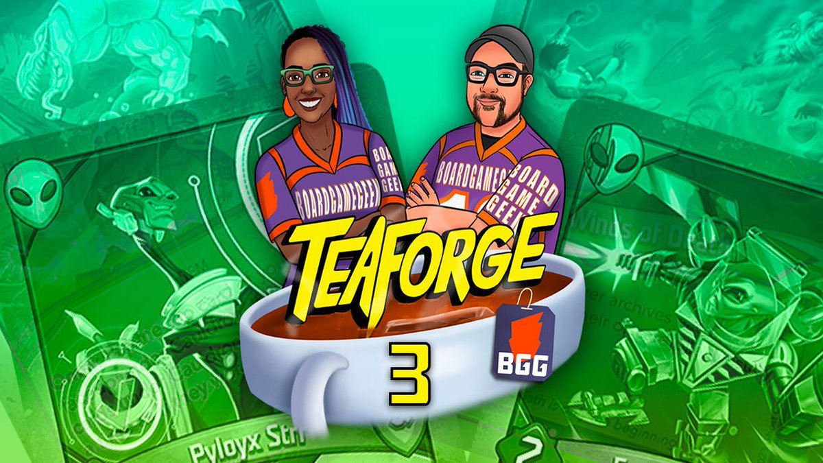 BoardGameGeek (@boardgamegeek) on Twitter photo Oh snap! Derek and <a href="/candidrum/">Candice M. Harris</a> duke it out in the <a href="/GhostGalaxyGam1/">GhostGalaxyGames</a> Martian Civil War while sipping some new teas in the latest episode of TeaForge. Will the Rebels wreak havoc? Or will the Elders keep House Mars under control? #KeyForge
boardgamegeek.com/video/513525/k… Oh snap! Derek and <a href="/candidrum/">Candice M. Harris</a> duke it out in the <a href="/GhostGalaxyGam1/">GhostGalaxyGames</a> Martian Civil War while sipping some new teas in the latest episode of TeaForge. Will the Rebels wreak havoc? Or will the Elders keep House Mars under control? #KeyForge
boardgamegeek.com/video/513525/k…