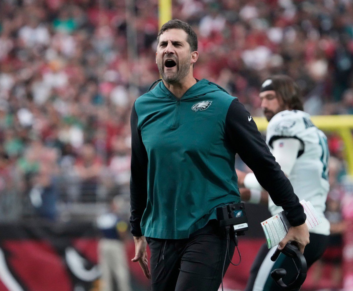 MLFootball's tweet photo. NEWS: #Eagles HC Nick Sirianni now has the highest win percentage of any active #NFL head coach.

Sirianni has a .673 winning percentage.

👀👀👀

(via NBC) https://t.co/aiLM0kDnJC