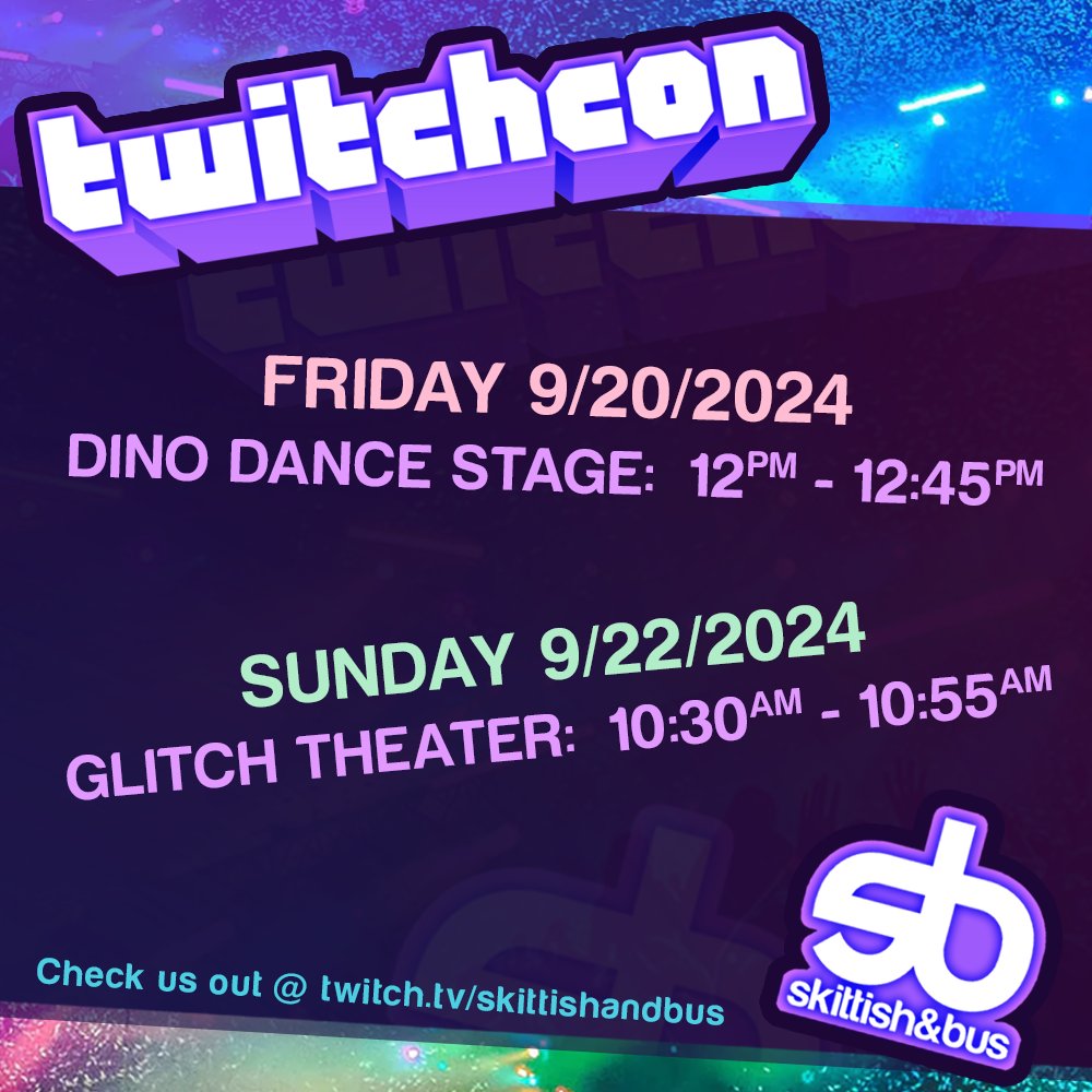Excited to announce we'll be Dj'ing at <a href="/TwitchCon/">TwitchCon</a> #TwitchStreamers #twitchdj #TwitchCon2024 #twitchconsandiego
