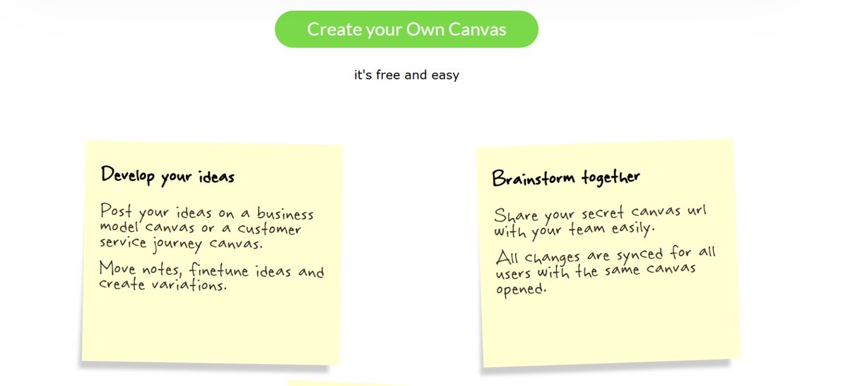 أداة مجانية ومفيدة تساعدك على إنشاء نماذج الأعمال مثل Business Model Canvas ونموذج SWOT 📄

Canvanizer

تتيح لك تنظيم أفكارك وتحسينها بشكل مرئي وبسيط، وتوفر لك العديد من القوالب الجاهزة التي يمكنك استخدامها وتعديلها حسب احتياجاتك ✅