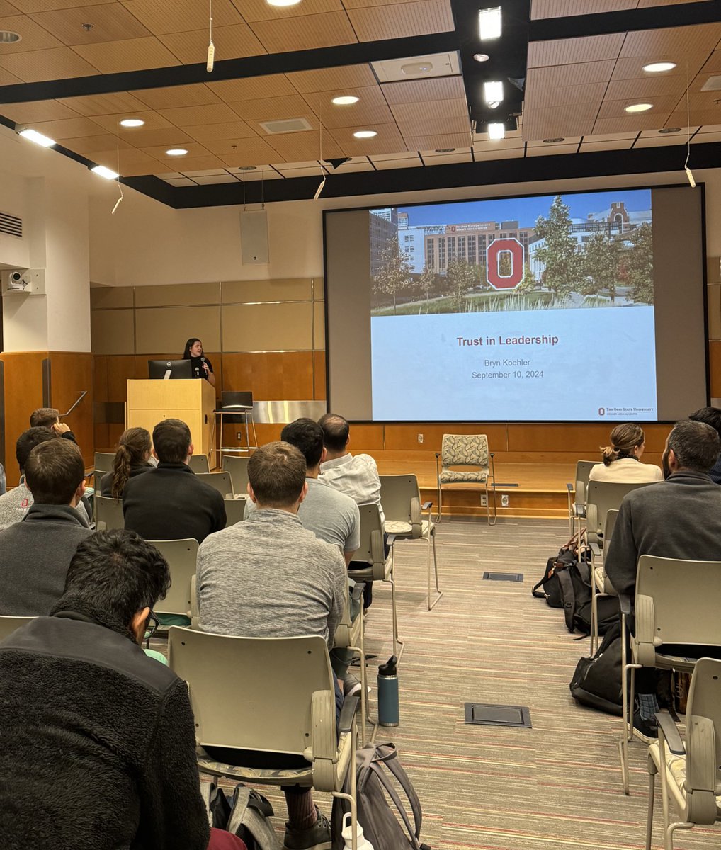 Ohio State Internal Medicine Residency (@ohiostateimres) on Twitter photo Our Medical Education and Leadership (MeTaL) Track culminates in capstone presentations: <a href="/McCrohanMeganMD/">Megan McCrohan</a> (med/peds PGY4 and rising IM chief) and Dr. Bryn Koehler gave amazing talks this year on new leadership roles and trust in medicine! <a href="/OSUMedPedsRes/">Ohio State Med-Peds Residency</a> <a href="/OSUWexMed/">The Ohio State University Wexner Medical Center</a> <a href="/OhioStateDHLRI/">OhioStateDHLRI</a> Our Medical Education and Leadership (MeTaL) Track culminates in capstone presentations: <a href="/McCrohanMeganMD/">Megan McCrohan</a> (med/peds PGY4 and rising IM chief) and Dr. Bryn Koehler gave amazing talks this year on new leadership roles and trust in medicine! <a href="/OSUMedPedsRes/">Ohio State Med-Peds Residency</a> <a href="/OSUWexMed/">The Ohio State University Wexner Medical Center</a> <a href="/OhioStateDHLRI/">OhioStateDHLRI</a>