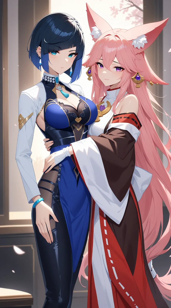 ai_kuraya's tweet photo. Create images of your favorite ship on Poly Web! 🔗 https://t.co/ksnc2SxAXd

#polyai  #polyaibelike  
#yaemiko #yelan #miko #kawaii  #ship #game #genshinimpact #aiartwork #aiart #ai_generated 
#weeb   #shipthem
#otaku #fanart #kawaiianimegirl  

@poly_aiofficial https://t.co/4qwRyXsXH5