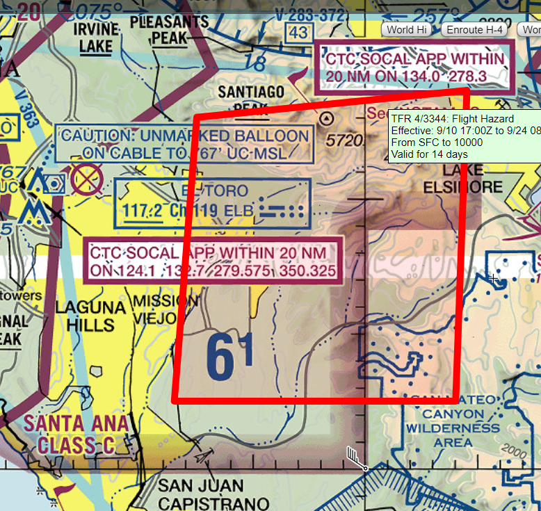 firebasetahoe's tweet image. FB #Tahoe 09/10/24/1200PDT: FAA no-fly zone, #AirportFire, S. California, OC vic., Sky Vector link: #wildfire proximity: shorturl.at/DwkKG