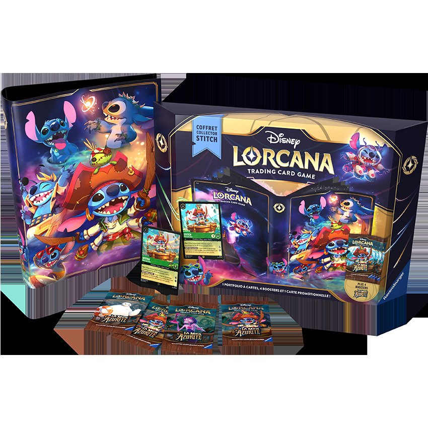 LorcanaFr's tweet photo. 🌊La mer azurite🌊
Le nom officiel français ainsi que les visuels français des produits!
Alors ce set vous hype t il?
#lorcana #set6 #merazurite https://t.co/PDHuhi920j