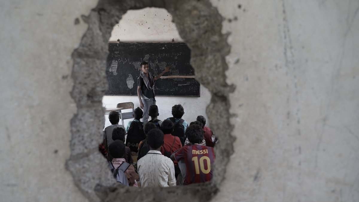 always in awe of children's resilience in Yemen ...