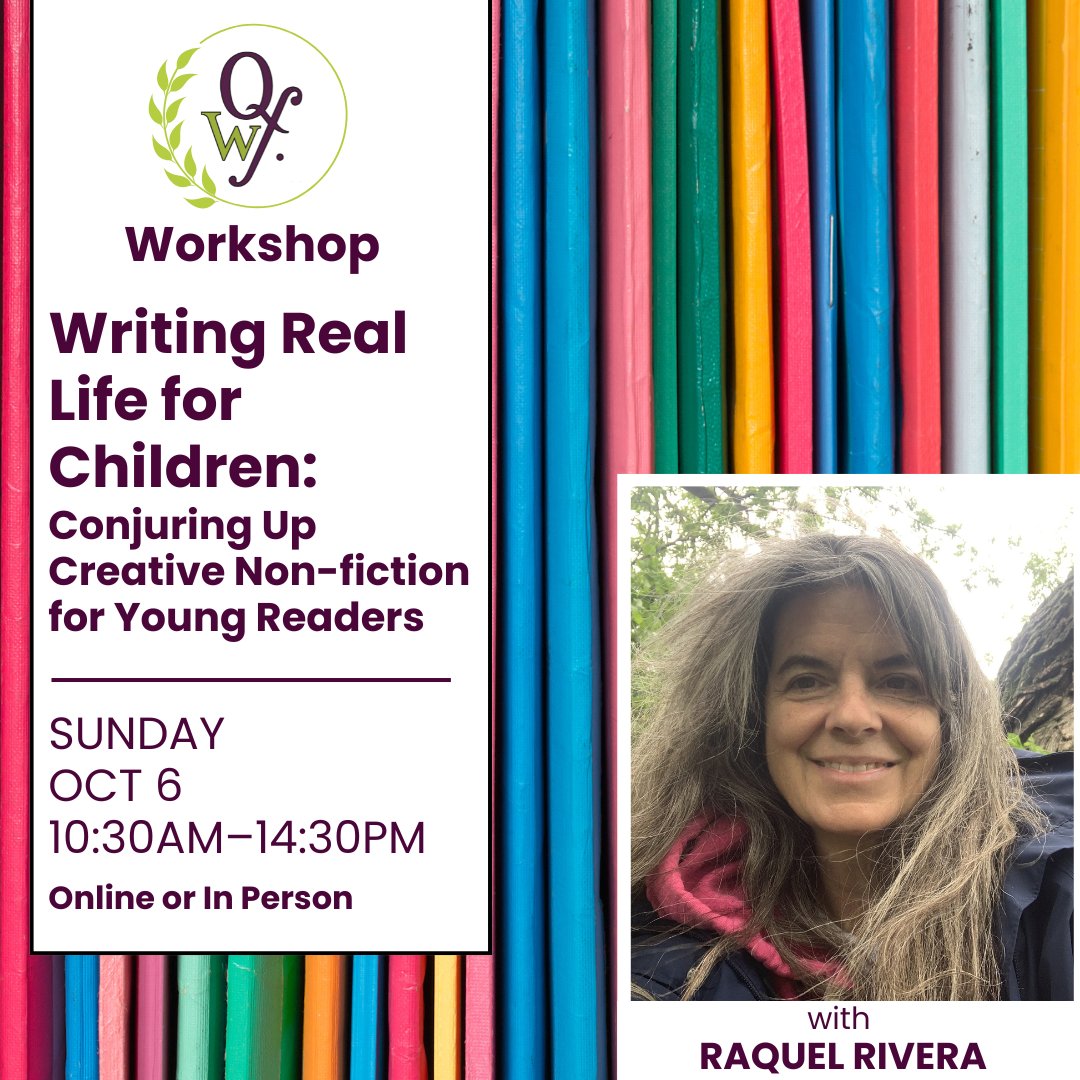 Explore your passion through the power of picture books!

Led by award-winning children's author Raquel Rivera, this workshop will show you how to turn what interests you into a compelling picture book for children.

Limited to 12 participants only: ow.ly/GHyB50TjsoO