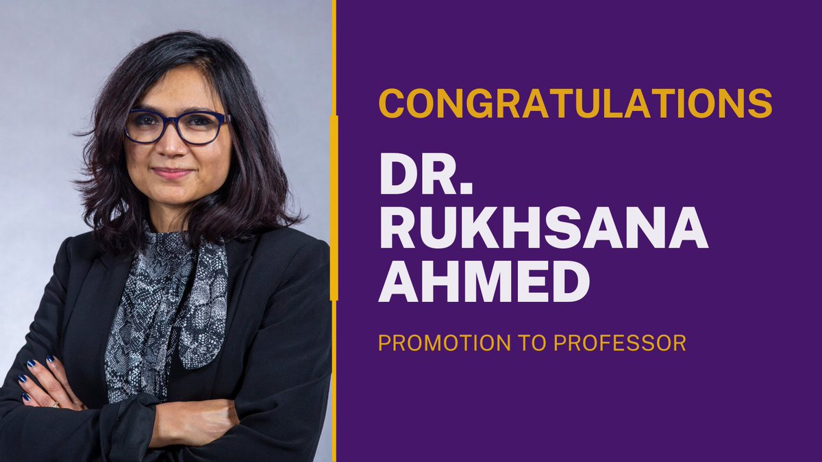 Congratulations to <a href="/RAUAlbany/">Rukhsana Ahmed</a>  on reaching the milestone of Full Professor! 🎖️ 🎀 🎗️ She has built an outstanding record of research on health disparities, with a focus on health challenges faced by immigrants, refugees, and people with limited English proficiency #UAlbany